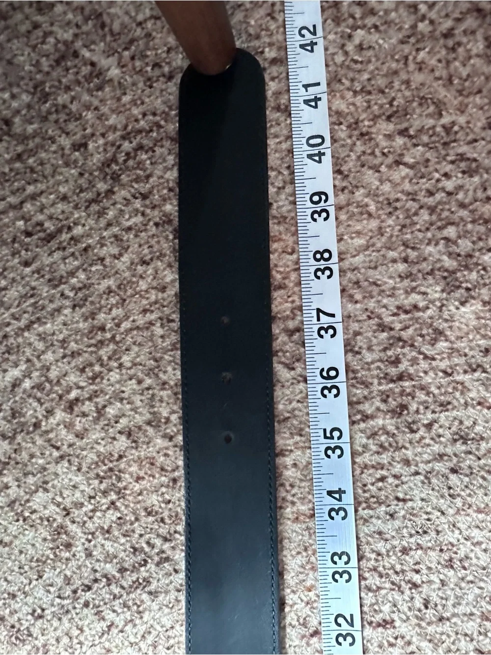 Gucci Black Leather Belt with Braided Gold Double-G Buckle size 42 inches